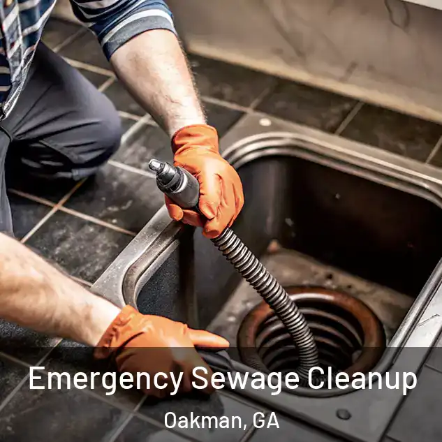  Emergency Sewage Cleanup Oakman, GA