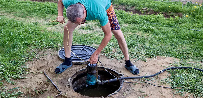 Outdoor Sewage Cleanup in Oakman