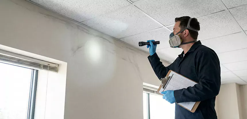Ceiling Water Damage Inspection in Oakman