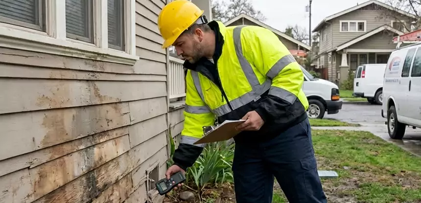 Water Damage Exterior Wall Oakman