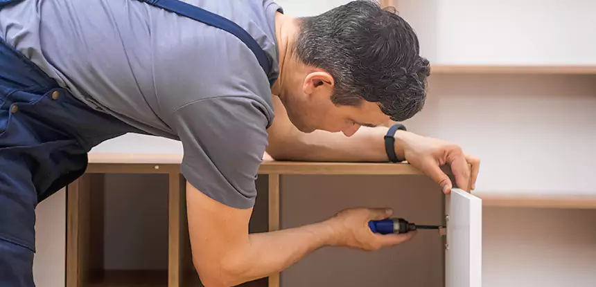 Water Damaged Cabinet Repair in Oakman
