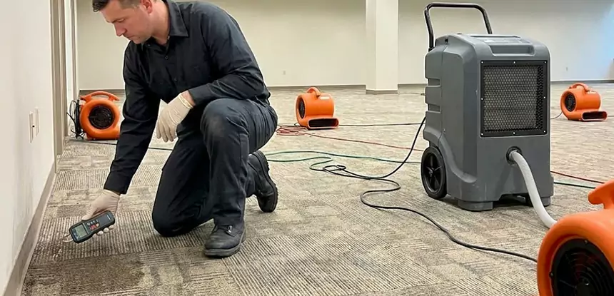 Drying Carpet Padding After Flood in Oakman
