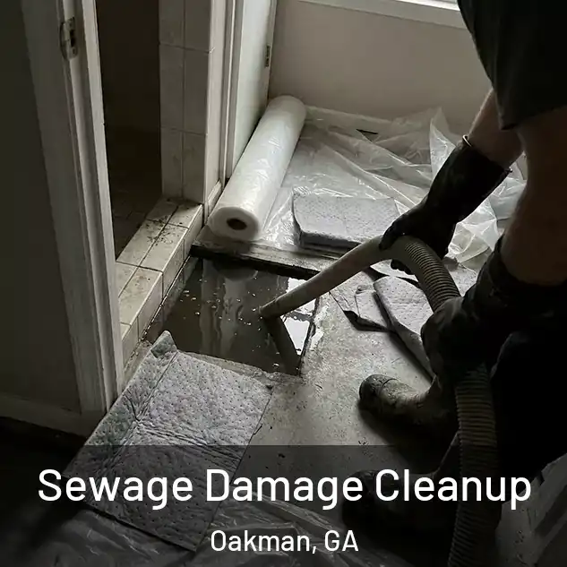  Sewage Damage Cleanup Oakman, GA